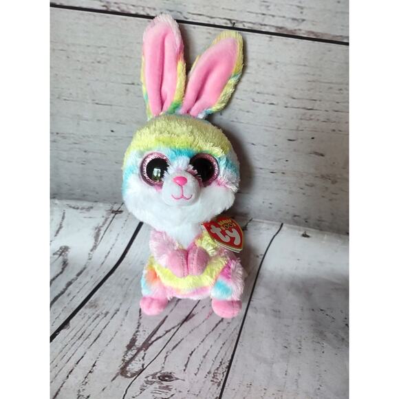 Ty Beanie Boos 6” LOLLIPOP Easter Bunny Plush Stuffed Animal NWT - Picture 1 of 6